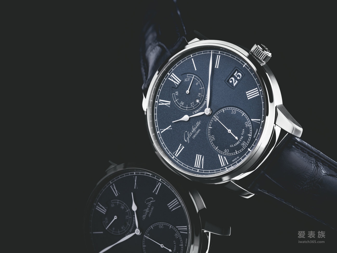 深蓝优雅  德国精准时计典范  全新Glashütte Original格拉苏蒂原创议员天文台腕表
