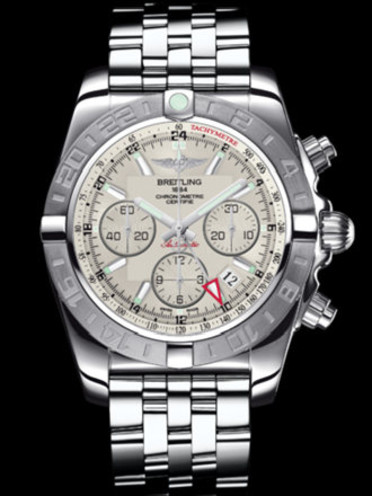 百年灵机械计时GMT终极计时腕表系列AB042011/G745飞行员钢带