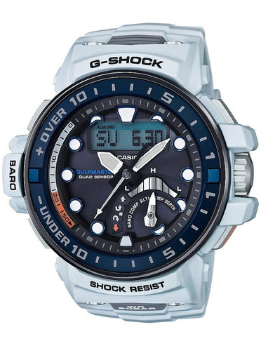 BASEL G-SHOCK系列强悍进阶版GWN-Q1000-1A-White腕表