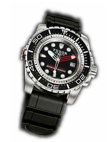 帝舵海洋王子系列25000-Rubber black bracelet 黑色