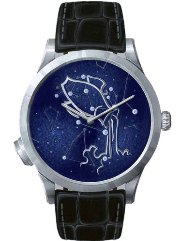 梵克雅宝VCA Midnight_Zodiac_Lumineux-Aquarius诗意星象系列之水瓶座腕表